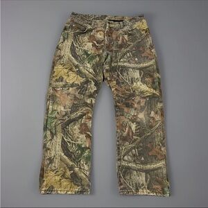Wrangler ProGear Hardwoods Camouflage Fleece Lined Hunting Outdoor Pants 34